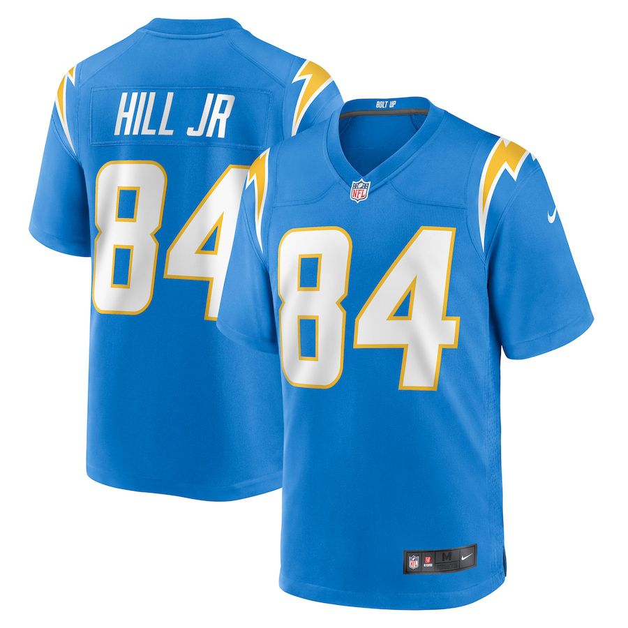 Men Los Angeles Chargers 84 KJ Hill Jr Nike Powder Blue Game NFL Jersey